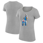 Oklahoma City Thunder G-III 4Her by Carl Banks Women's Super-Slim Fit Lightweight Basketball Girls T-Shirt Heather Gray