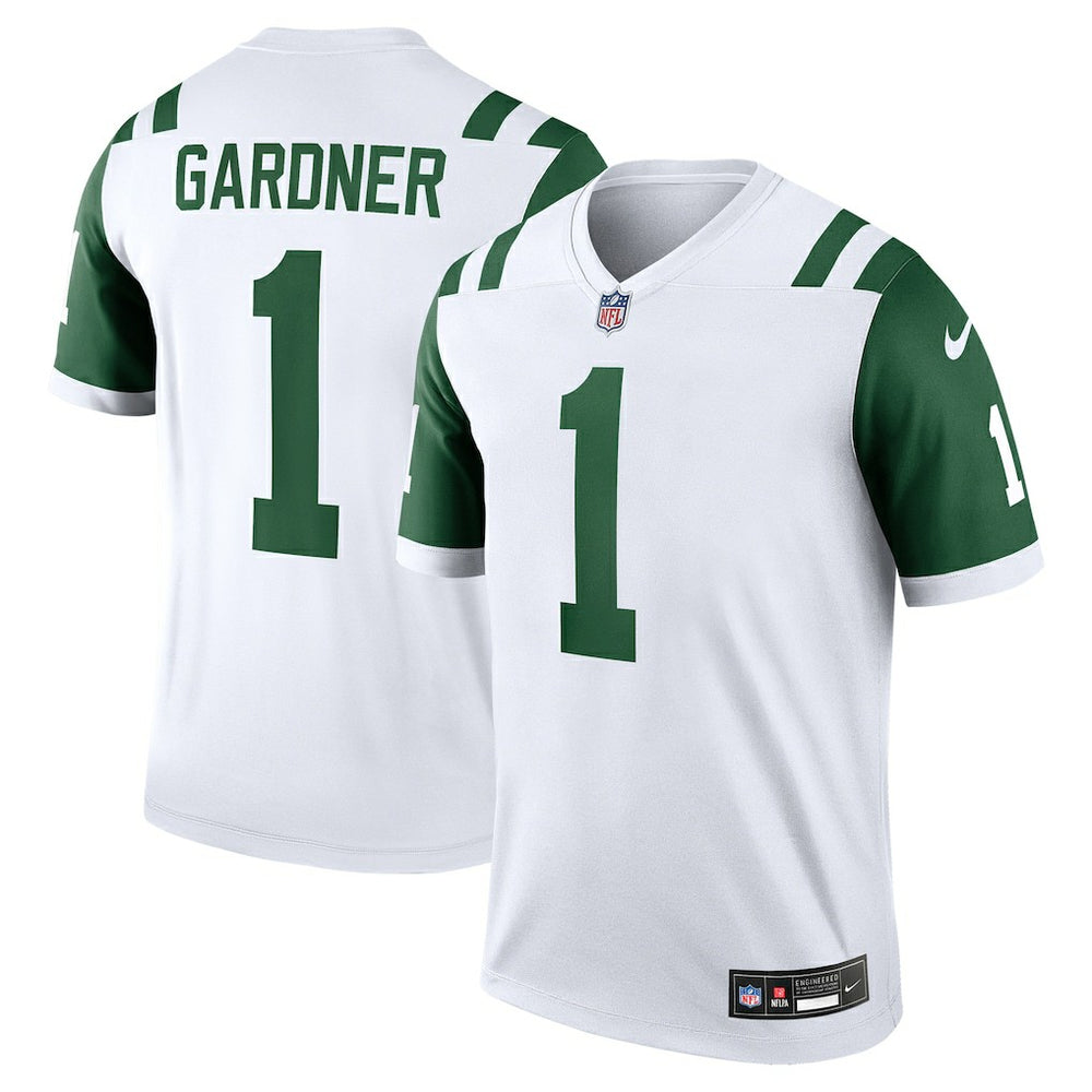 Ahmad Sauce Gardner New York Jets Legend Player Performance Top White