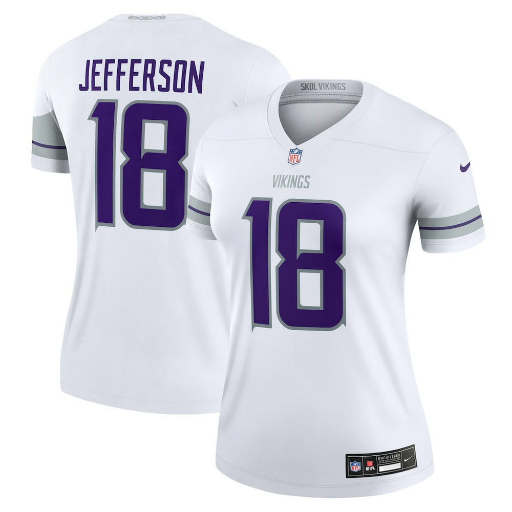 Justin Jefferson Minnesota Vikings Women's Alternate Legend Player Performance Top White