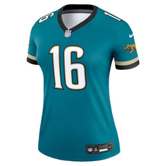 Trevor Lawrence Jacksonville Jaguars Women's Alternate Legend Player Performance Top Prowler Throwback Teal