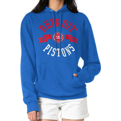Detroit Pistons G-III 4Her by Carl Banks Women's City Pullover Hoodie Blue