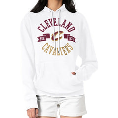 Cleveland Cavaliers G-III 4Her by Carl Banks Women's City Pullover Hoodie White