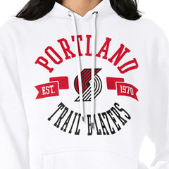 Portland Trail Blazers G-III 4Her by Carl Banks Women's City Pullover Hoodie White