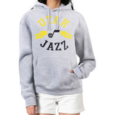Utah Jazz G-III 4Her by Carl Banks Women's City Pullover Hoodie Heather Gray