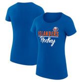 NHL New York Islanders G-III 4Her by Carl Banks Women's Super-Slim Fit Lightweight Team Sport T-Shirt - Royal