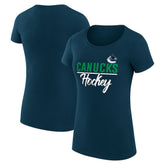 NHL Vancouver Canucks G-III 4Her by Carl Banks Women's Super-Slim Fit Lightweight Team Sport T-Shirt - Navy