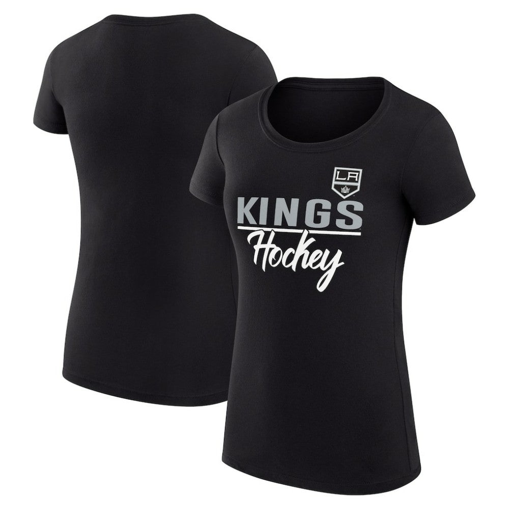 NHL Los Angeles Kings G-III 4Her by Carl Banks Women's Super-Slim Fit Lightweight Team Sport T-Shirt - Black
