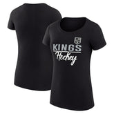 NHL Los Angeles Kings G-III 4Her by Carl Banks Women's Super-Slim Fit Lightweight Team Sport T-Shirt - Black