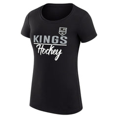 NHL Los Angeles Kings G-III 4Her by Carl Banks Women's Super-Slim Fit Lightweight Team Sport T-Shirt - Black