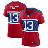 NFL Jalin Hyatt New York Giants Women's Alternate Player Game Jersey - Century Red