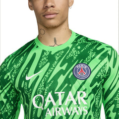 Paris Saint-Germain 2024/25 Goalkeeper Replica Stadium Long Sleeve Jersey Green