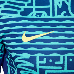 Brazil National Team 2024 Academy Pro Pre-Match Top Blue