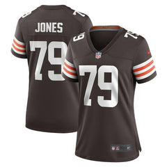 NFL Dawand Jones Cleveland Browns Women's Team Game Jersey - Brown