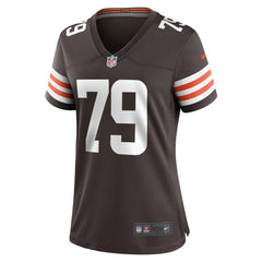 NFL Dawand Jones Cleveland Browns Women's Team Game Jersey - Brown