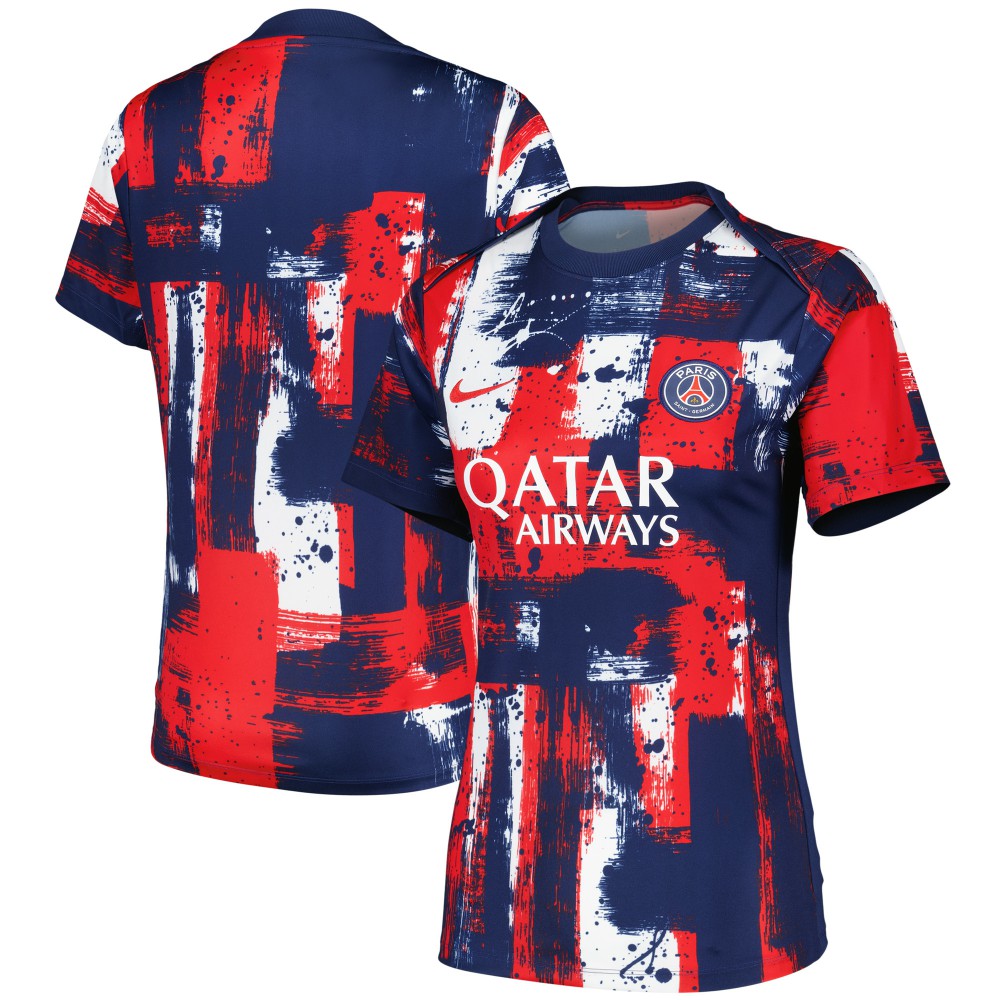 Paris Saint-Germain Women's 2024/25 Home Academy Pro Pre-Match Top Navy