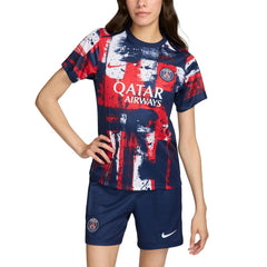 Paris Saint-Germain Women's 2024/25 Home Academy Pro Pre-Match Top Navy