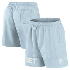 Detroit Tigers Fanatics Elements Swim Shorts - Light Blue Shorts
