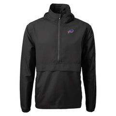 Buffalo Bills Cutter & Buck Charter Eco Recycled Anorak Half-Zip Jacket Black