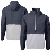 Denver Broncos Cutter & Buck Charter Eco Recycled Anorak Half-Zip Jacket Blue