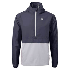 New York Giants Cutter & Buck Charter Eco Recycled Anorak Half-Zip Jacket Blue