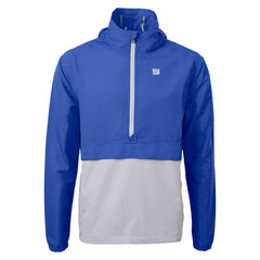 New York Giants Cutter & Buck Charter Eco Recycled Anorak Half-Zip Jacket Blue