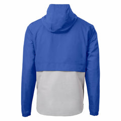 New York Giants Cutter & Buck Charter Eco Recycled Anorak Half-Zip Jacket Blue