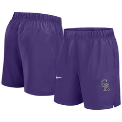 Colorado Rockies Nike Woven Victory Dri-FIT Shorts - Purple Shorts
