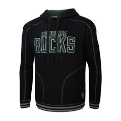 Milwaukee Bucks Stadium Essentials Baseline Pullover Hoodie Black