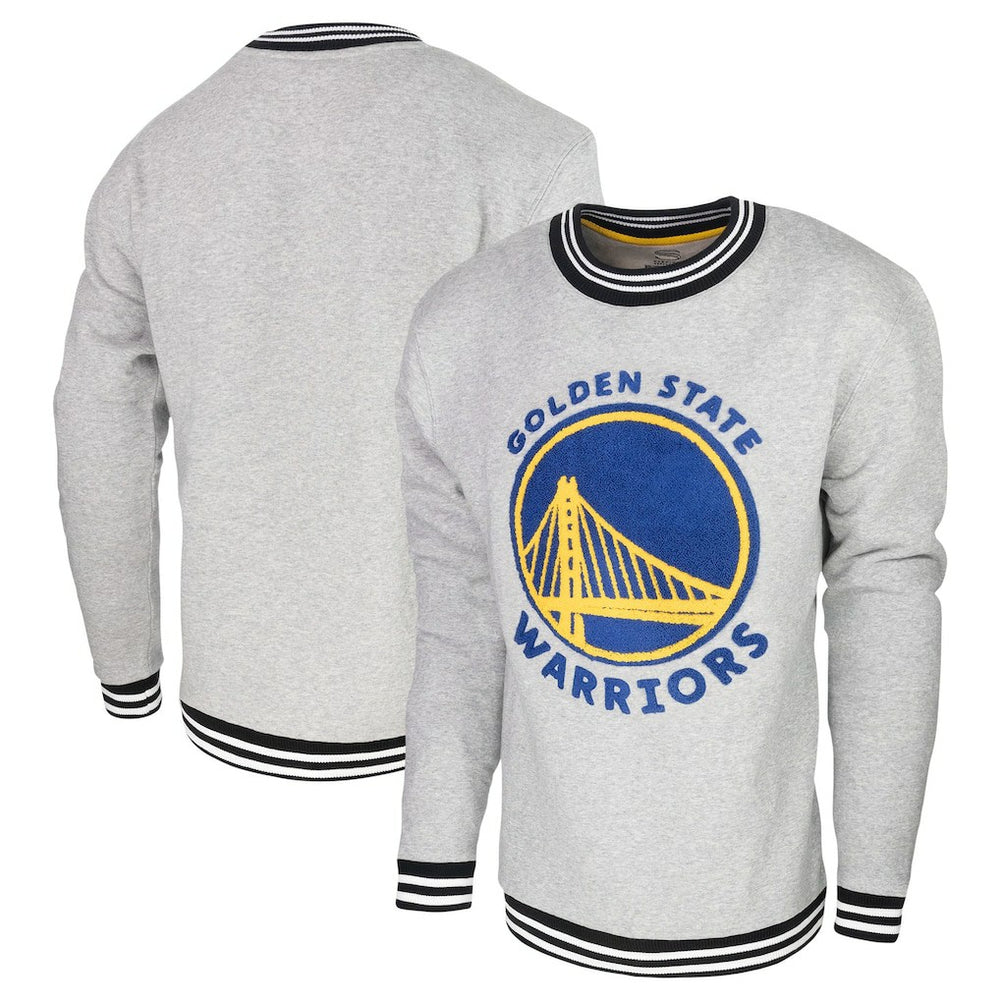 Golden State Warriors Stadium Essentials Club Level Pullover Sweatshirt Heather Gray