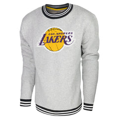 Los Angeles Lakers Stadium Essentials Club Level Pullover Sweatshirt Heather Gray