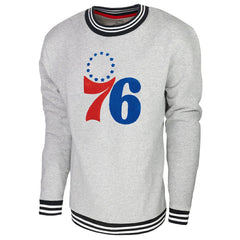 Philadelphia 76ers Stadium Essentials Club Level Pullover Sweatshirt Heather Gray