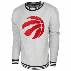 Toronto Raptors Stadium Essentials Club Level Pullover Sweatshirt Heather Gray