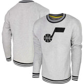 Utah Jazz Stadium Essentials Club Level Pullover Sweatshirt Heather Gray