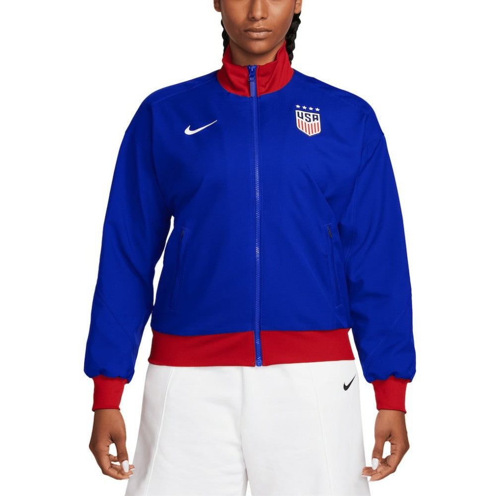 USWNT Women's 2024 Strike Anthem Full-Zip Jacket Royal