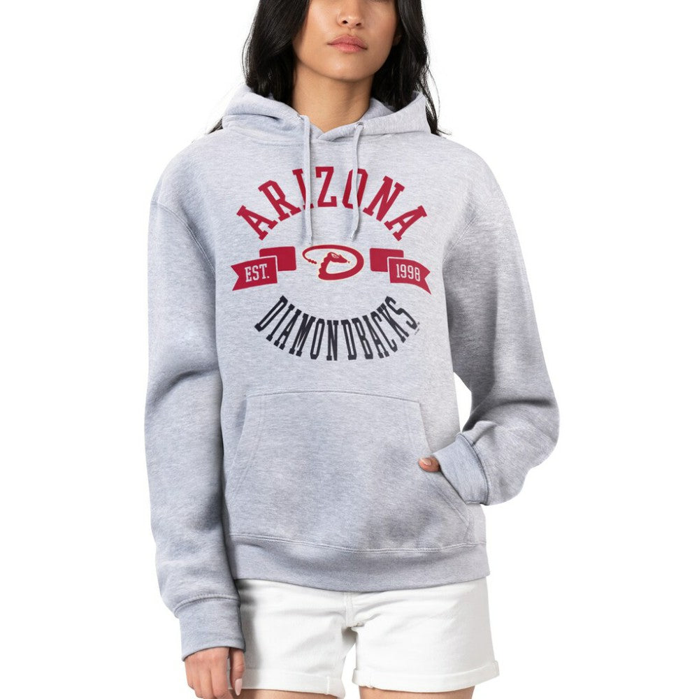 Arizona Diamondbacks G-III 4Her by Carl Banks Women's City Graphic Pullover Hoodie - Heather Gray Hoodies