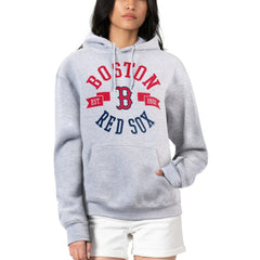 Boston Red Sox G-III 4Her by Carl Banks Women's City Graphic Pullover Hoodie - Heather Gray Hoodies