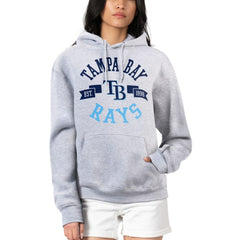 Tampa Bay Rays G-III 4Her by Carl Banks Women's City Graphic Pullover Hoodie - Heather Gray Hoodies