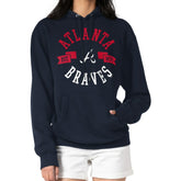 Atlanta Braves G-III 4Her by Carl Banks Women's City Graphic Pullover Hoodie - Navy Hoodies