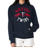 Minnesota Twins G-III 4Her by Carl Banks Women's City Graphic Pullover Hoodie - Navy Hoodies