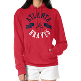 Atlanta Braves G-III 4Her by Carl Banks Women's City Graphic Pullover Hoodie - Red Hoodies