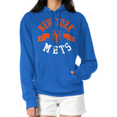 New York Mets G-III 4Her by Carl Banks Women's City Graphic Pullover Hoodie - Royal Hoodies