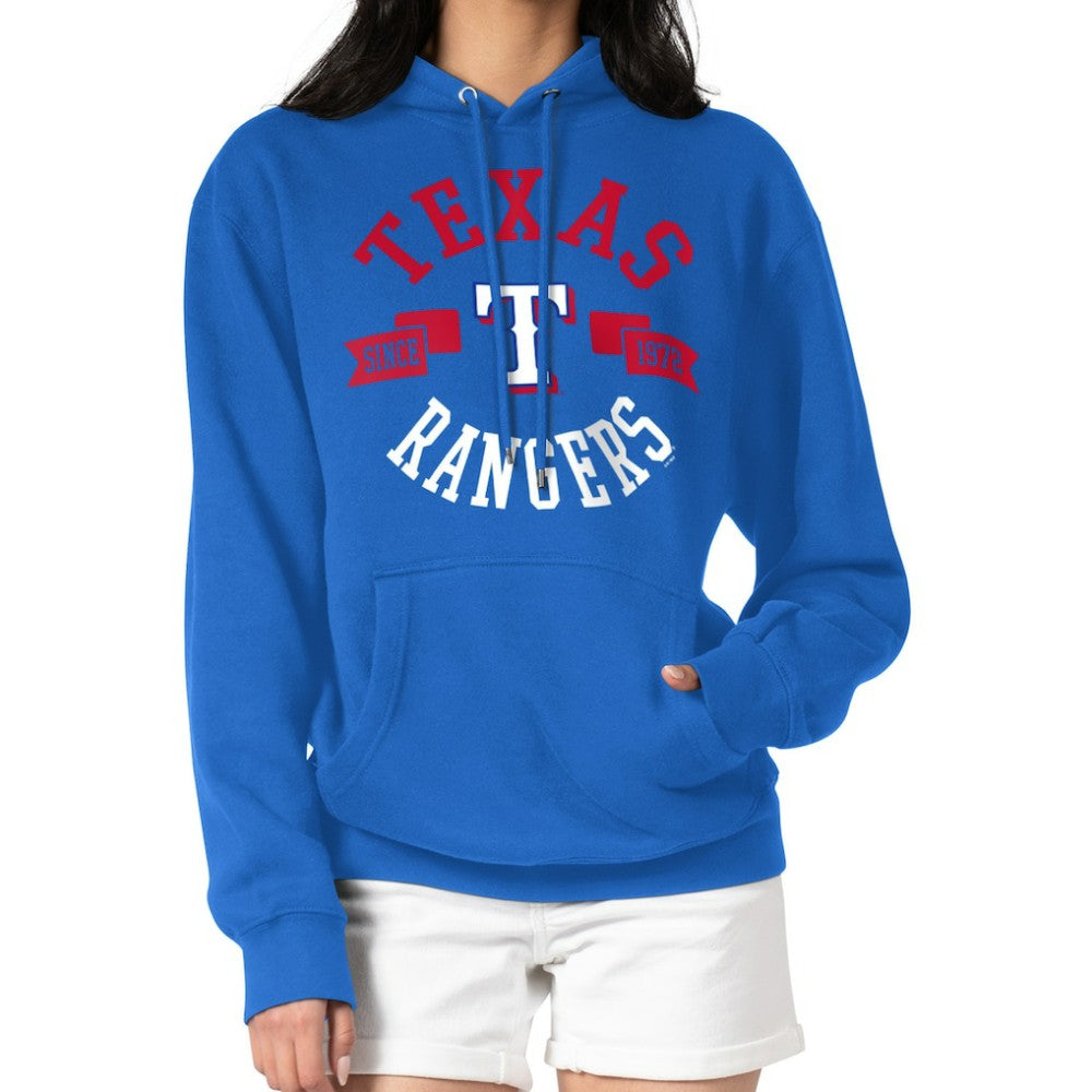 Texas Rangers G-III 4Her by Carl Banks Women's City Graphic Pullover Hoodie - Royal Hoodies