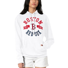 Boston Red Sox G-III 4Her by Carl Banks Women's City Graphic Pullover Hoodie - White Hoodies