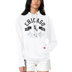 Chicago White Sox G-III 4Her by Carl Banks Women's City Graphic Pullover Hoodie - White Hoodies