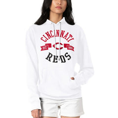 Cincinnati Reds G-III 4Her by Carl Banks Women's City Graphic Pullover Hoodie - White Hoodies