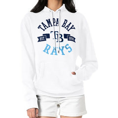 Tampa Bay Rays G-III 4Her by Carl Banks Women's City Graphic Pullover Hoodie - White Hoodies