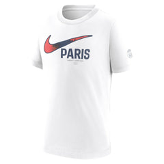 Paris Saint-Germain Youth Swoosh T-Shirt White