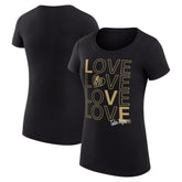 NHL Vegas Golden Knights G-III 4Her by Carl Banks Women's Super-Slim Fit Lightweight Hockey Love T-Shirt - Black