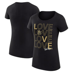 NHL Vegas Golden Knights G-III 4Her by Carl Banks Women's Super-Slim Fit Lightweight Hockey Love T-Shirt - Black