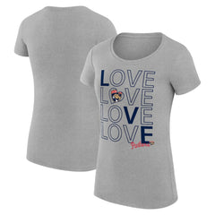 NHL Florida Panthers G-III 4Her by Carl Banks Women's Super-Slim Fit Lightweight Hockey Love T-Shirt - Heather Gray